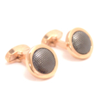 Classic Gold & Gun Cufflinks