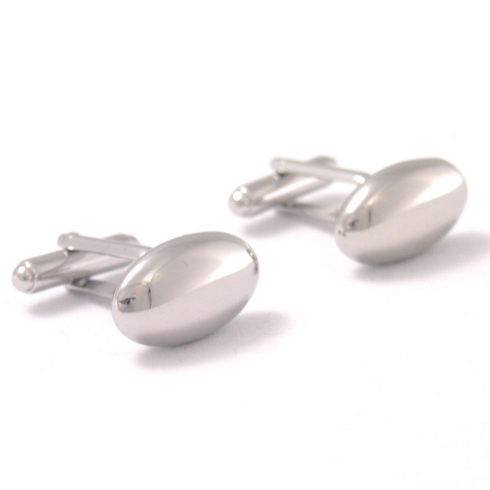 Silver Pebble Cufflinks