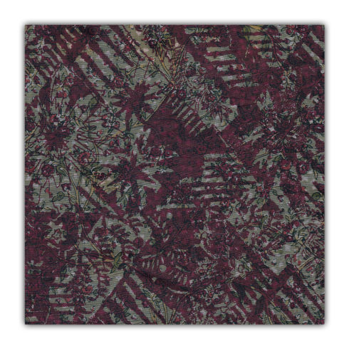 Olive & Maroon Pocket Square