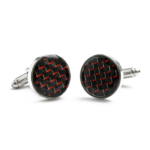 Red Carbon Cufflinks