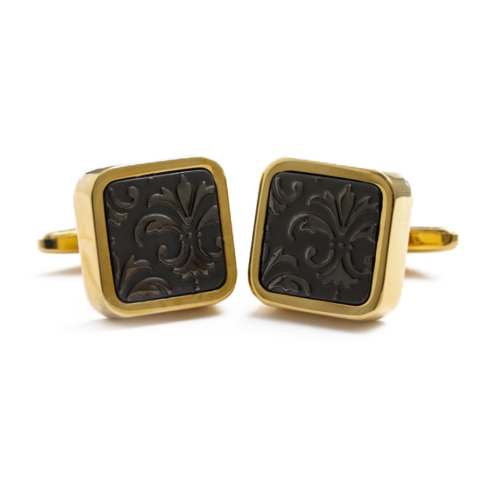 Gold Fleur De Lis Cufflinks