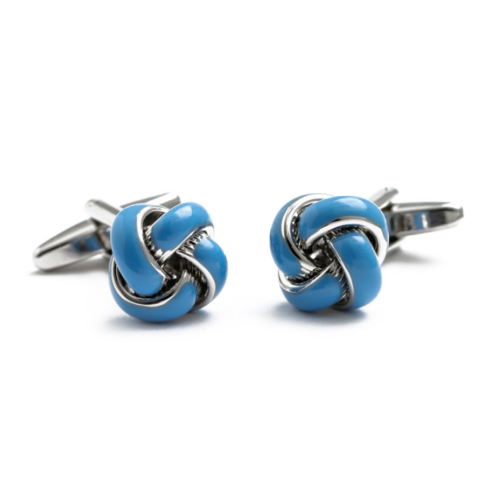 Knotty Blue Cufflinks