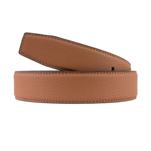 Grained Tan Belt Strap