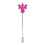 Lapel Pin Pink Fleur De Lis