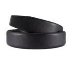 Black Saffiano Leather Belt Strap