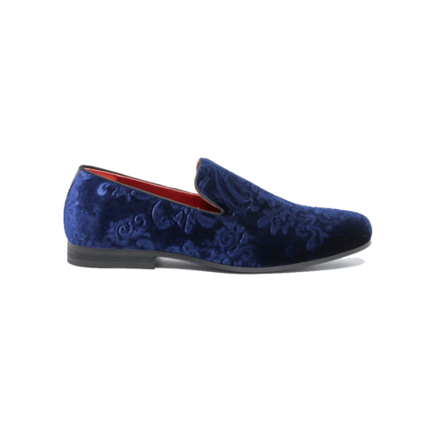 Tyran Motif Loafer Navy Blue