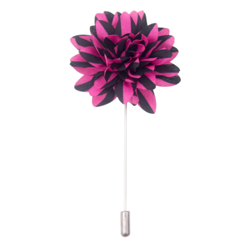 LAPEL PIN PINK STRIPES The Imperialist Club