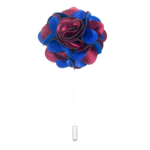 LAPEL PIN TWO TONE RED AND BLUE