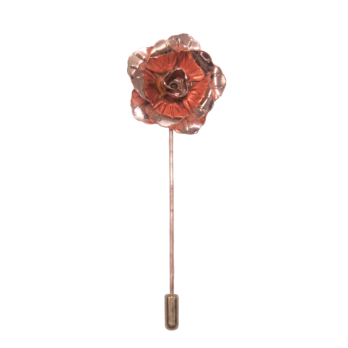 Lapel pin Metal Rose - Rose Gold