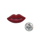 Lapel Pin Red Hot Lip Brooch