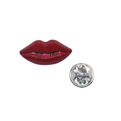 Lapel Pin Red Hot Lip Brooch