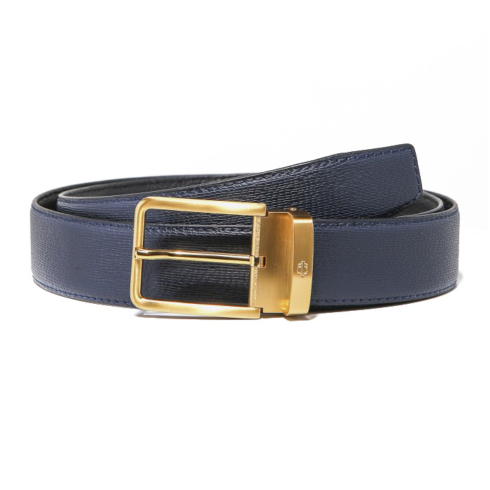 blue leather belt for men online