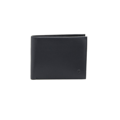 Classic Two Tone Wallet - Navy Blue / Brown