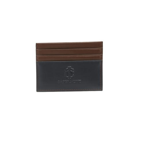 Leather card holder for men