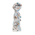 Scarf Affair Feather Blue Scarf