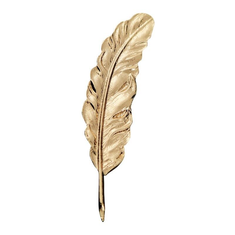 Gold Feather Lapel pin