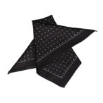 The White Polka Silk Pocket Square